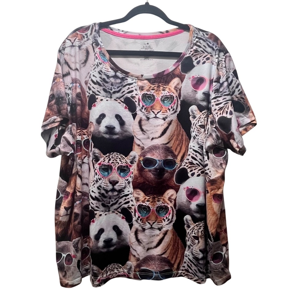 Secret Treasures Wild Life‎ Sleepwear Top Size 2X